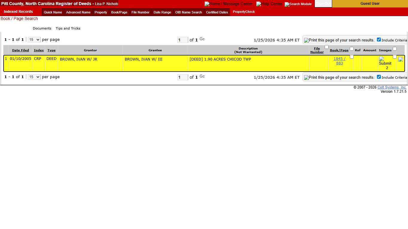 eSearch Book / Page Search